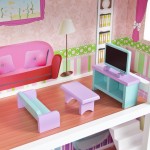 Casa de papusi din lemn Madeira DollHouse cu doua scari interioare Casa de papusi din lemn Madeira DollHouse cu doua scari interioare